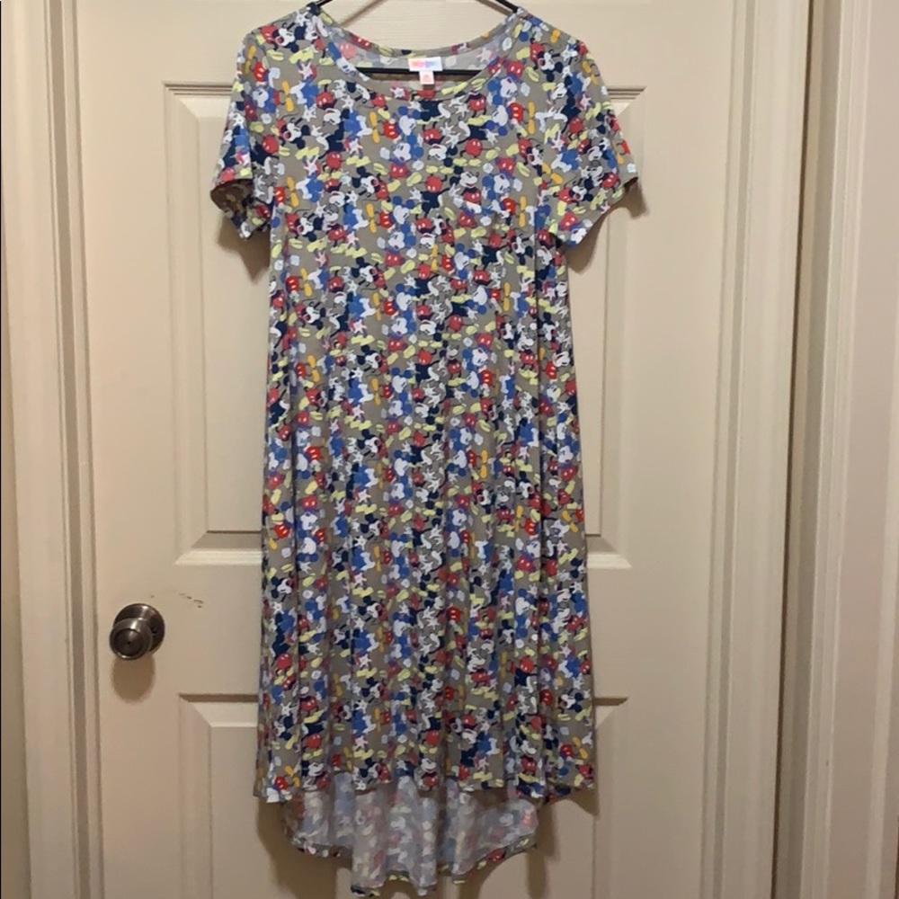 LuLaRoe XS Mickey Mouse Carley dress - LIKE NEW!!!